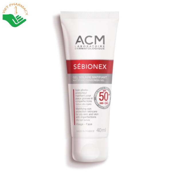 Kem chống nắng ACM Sebionex Mattifying Sunscreen Gel SPF50+